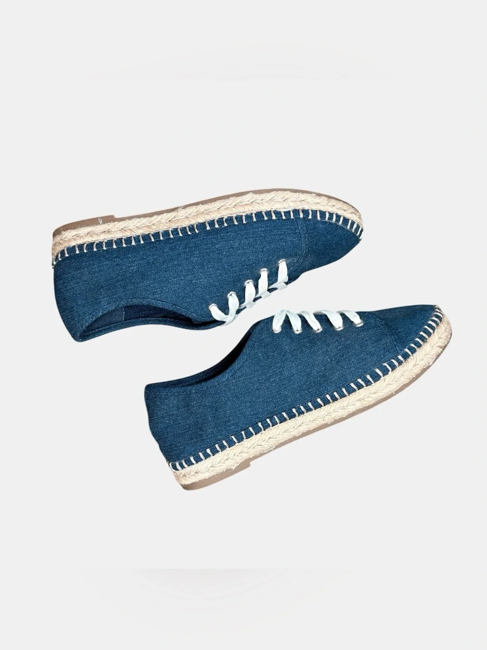 Unisa Denim Espadrille Sneakers Lace Up Casual Shoes Women's‎ 7M